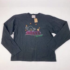 Vintage 1998 Swan Magic Original Black Cat Halloween Shirt Small